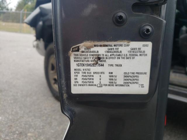 Photo 10 from auction – 2002 GMC NEW SIERRA with VIN 1GTEK19V62E217644