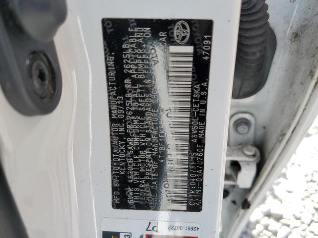 Photo 10 from auction – 2014 TOYOTA CAMRY L with VIN 4T1BF1FK8EU312682
