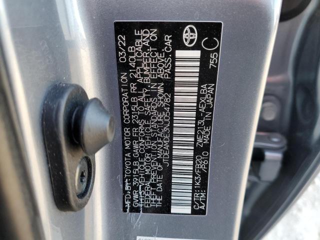 Photo 10 from auction – 2022 TOYOTA COROLLA LE with VIN JTDEAMDE3NJ054782