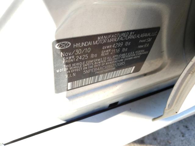 Photo 10 from auction – 2011 HYUNDAI SONATA GLS with VIN 5NPEB4ACXBH212085