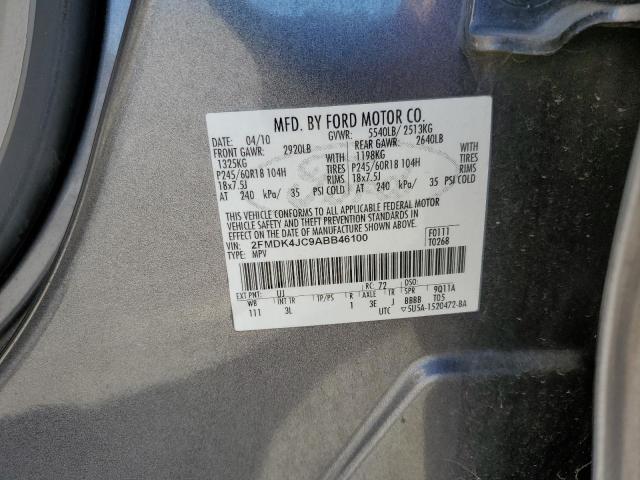 Photo 10 from auction – 2010 FORD EDGE SEL with VIN 2FMDK4JC9ABB46100