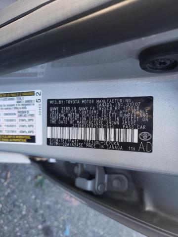 Photo 10 from auction – 2007 TOYOTA COROLLA CE with VIN 2T1BR32E87C781813