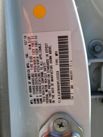 Photo 10 from auction – 2015 ACURA RDX TECHNO with VIN 5J8TB4H58FL022528