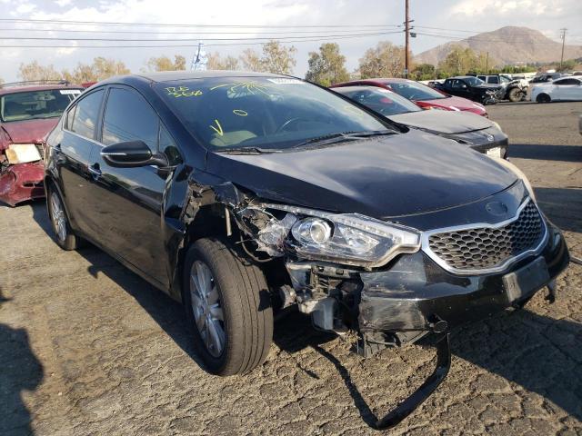 KIA FORTE EX 2014 with VIN KNAFX4A88E5205476 - Photo from auction