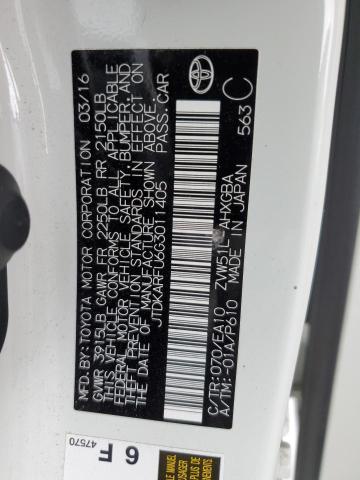 Photo 10 from auction – 2016 TOYOTA PRIUS with VIN JTDKARFU6G3011405
