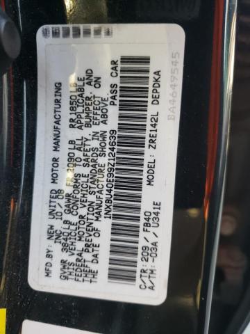 Photo 10 from auction – 2009 TOYOTA COROLLA BA with VIN 1NXBU40E99Z124639