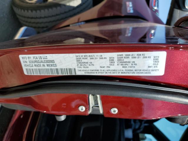 Photo 10 from auction – 2020 RAM 2500 BIG H with VIN 3C6UR5DJ4LG302003