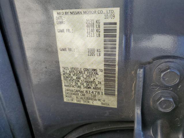 Photo 10 from auction – 2010 NISSAN MAXIMA S with VIN 1N4AA5AP6AC814783