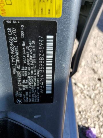 Photo 10 from auction – 2008 BMW 528 XI with VIN WBANV13598BZ48947