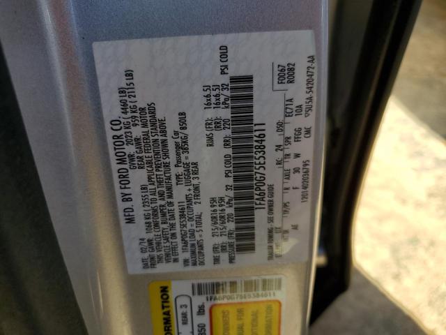 Photo 10 from auction – 2014 FORD FUSION S with VIN 1FA6P0G75E5384611