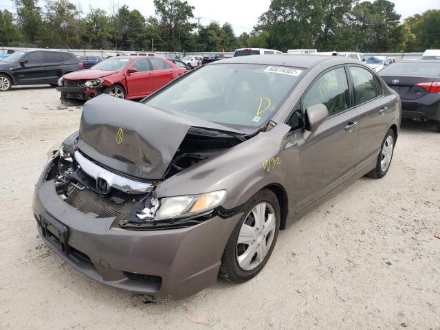 Photo 2 from auction – 2010 HONDA CIVIC LX with VIN 2HGFA1F50AH572331