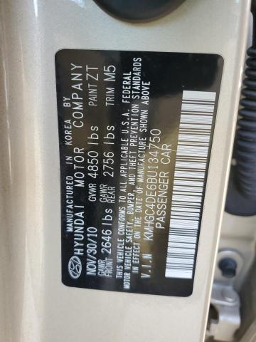 Photo 10 from auction – 2011 HYUNDAI GENESIS 3. with VIN KMHGC4DE6BU134750