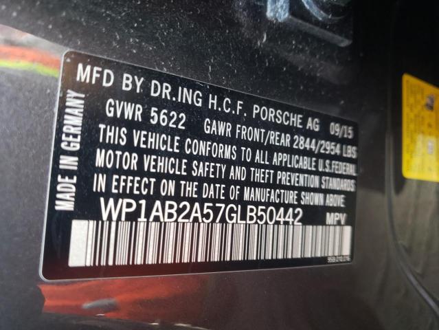 Photo 10 from auction – 2016 PORSCHE MACAN S with VIN WP1AB2A57GLB50442