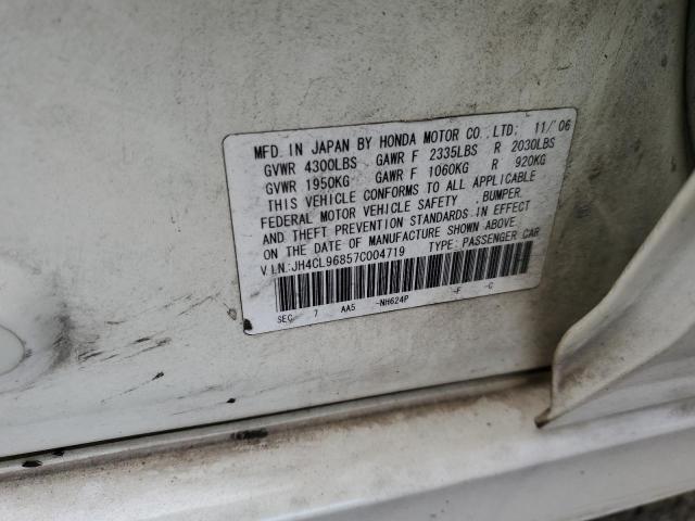 Photo 10 from auction – 2007 ACURA TSX with VIN JH4CL96857C004719