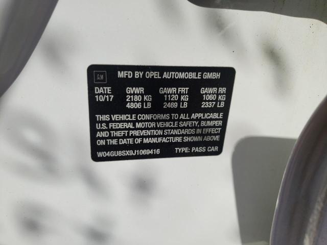 Photo 10 from auction – 2018 BUICK REGAL TOUR with VIN W04GU8SX9J1069416
