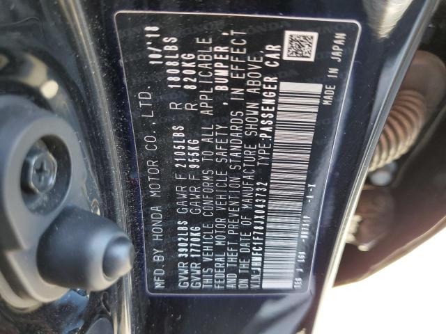 Photo 10 from auction – 2018 HONDA CIVIC EXL with VIN JHMFC1F78JX043732