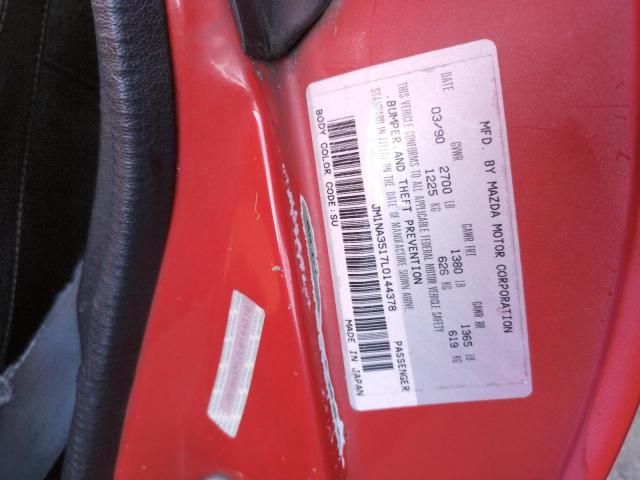 Photo 10 from auction – 1990 MAZDA MX-5 MIATA with VIN JM1NA3517L0144378