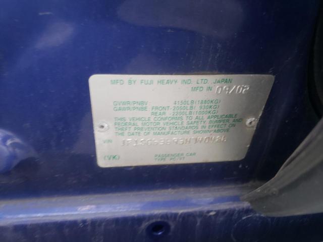 Photo 10 from auction – 2003 SUBARU FORESTER 2 with VIN JF1SG63693H740486