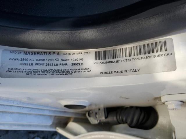 Photo 10 from auction – 2014 MASERATI QUATTROPOR with VIN ZAM56RRA2E1077700