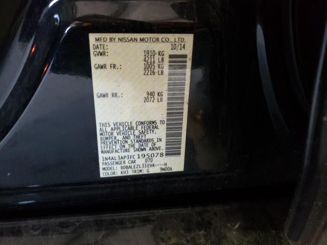 Photo 10 from auction – 2015 NISSAN ALTIMA 2.5 with VIN 1N4AL3AP3FC195078