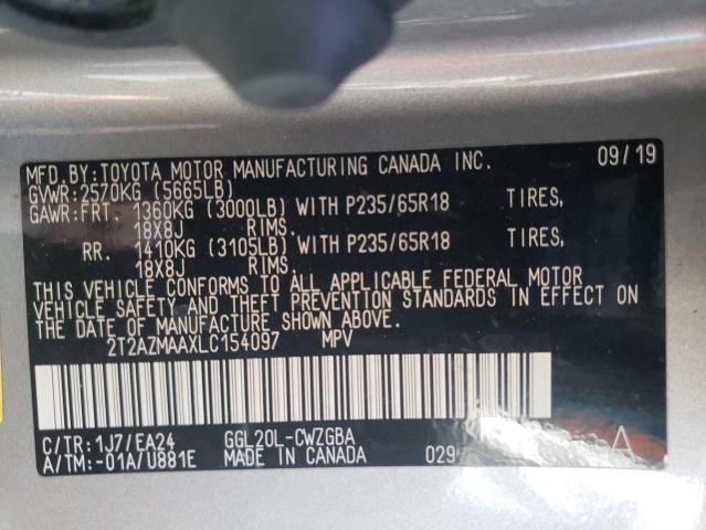 Photo 10 from auction – 2020 LEXUS RX 350 BAS with VIN 2T2AZMAAXLC154097