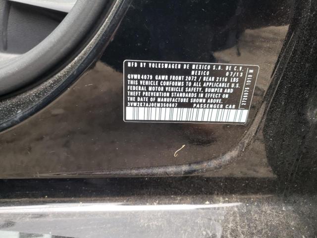 Photo 10 from auction – 2014 VOLKSWAGEN JETTA BASE with VIN 3VW2K7AJ0EM350667