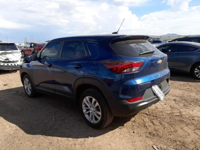 Photo 3 from auction – 2021 CHEVROLET TRAILBLAZE with VIN KL79MMS25MB094398