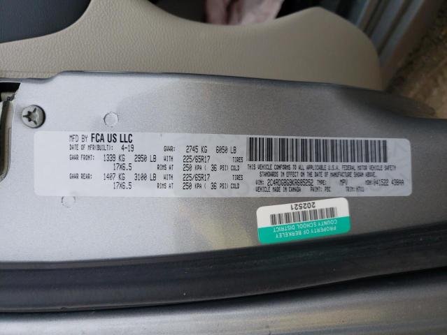 Photo 10 from auction – 2019 DODGE GRAND CARA with VIN 2C4RDGBG9KR685252