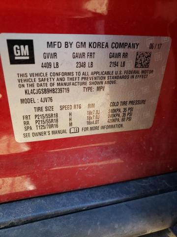 Photo 10 from auction – 2017 BUICK ENCORE ESS with VIN KL4CJGSB9HB239719
