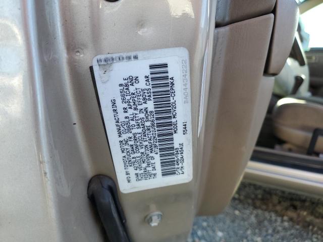 Photo 10 from auction – 2001 TOYOTA CAMRY LE with VIN 4T1BF22K01U966128