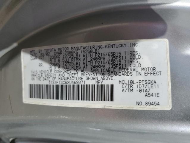 Photo 10 from auction – 2002 TOYOTA SIENNA LE with VIN 4T3ZF13C62U469271