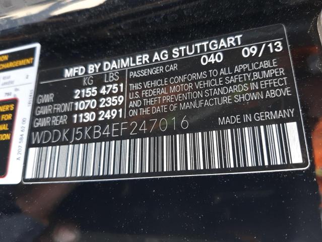 Photo 10 from auction – 2014 MERCEDES-BENZ E 350 with VIN WDDKJ5KB4EF247016