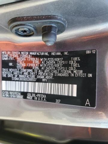 Photo 10 from auction – 2013 TOYOTA SIENNA LE with VIN 5TDKK3DC6DS289557