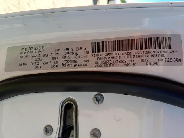 Photo 10 from auction – 2018 RAM 2500 ST with VIN 3C6UR5CLXJG153936