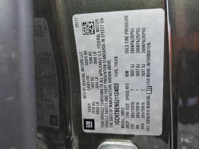 Photo 10 from auction – 2018 CHEVROLET COLORADO with VIN 1GCHTBEN8J1124653