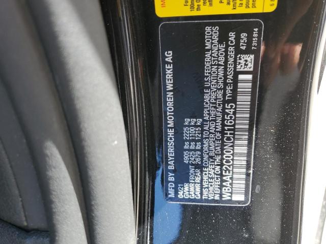 Photo 10 from auction – 2022 BMW 840I with VIN WBAAE2C00NCH16545