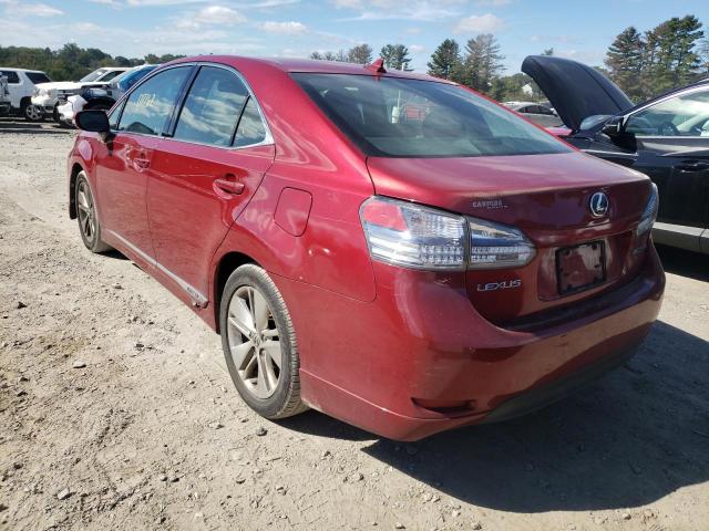 Photo 3 from auction – 2010 LEXUS HS 250H with VIN JTHBB1BA0A2029839