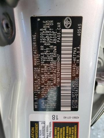 Photo 10 from auction – 2013 TOYOTA AVALON BAS with VIN 4T1BK1EB4DU004047
