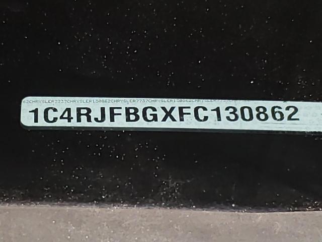 Photo 10 from auction – 2015 JEEP GRAND CHER with VIN 1C4RJFBGXFC130862