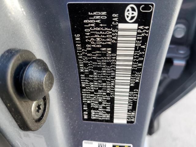Photo 10 from auction – 2022 TOYOTA COROLLA LE with VIN 5YFEPMAE1NP333940