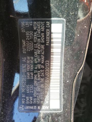 Photo 10 from auction – 1997 MERCEDES-BENZ E 320 with VIN WDBJF55F6VJ030133