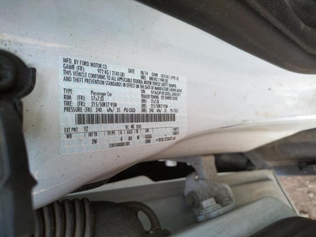 Photo 10 from auction – 2014 FORD FOCUS SE with VIN 1FADP3F25EL389351