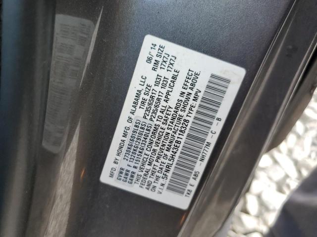 Photo 10 from auction – 2014 HONDA ODYSSEY EX with VIN 5FNRL5H43EB118328