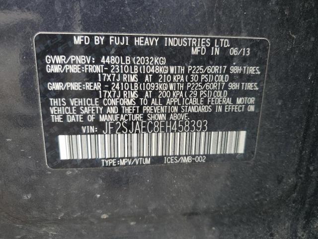 Photo 10 from auction – 2014 SUBARU FORESTER 2 with VIN JF2SJAEC8EH458393