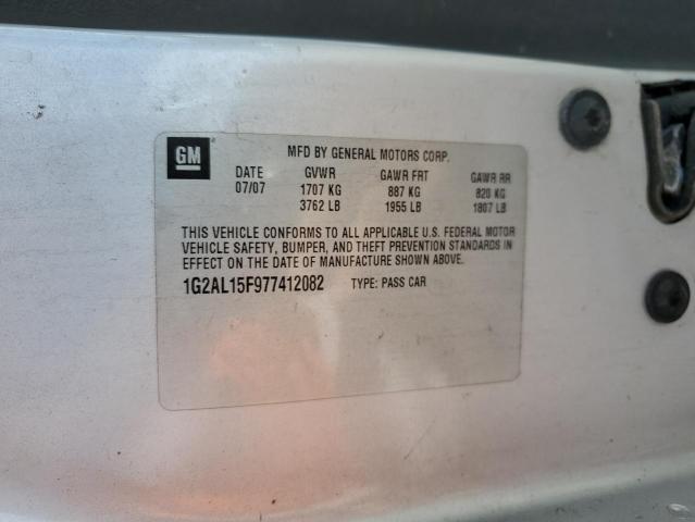Photo 10 from auction – 2007 PONTIAC G5 with VIN 1G2AL15F977412082