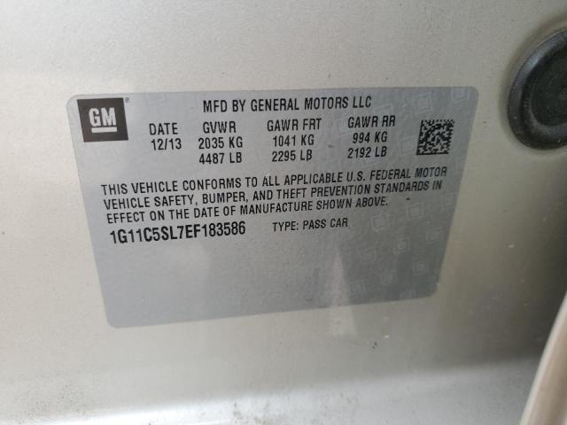 Photo 10 from auction – 2014 CHEVROLET MALIBU 1LT with VIN 1G11C5SL7EF183586