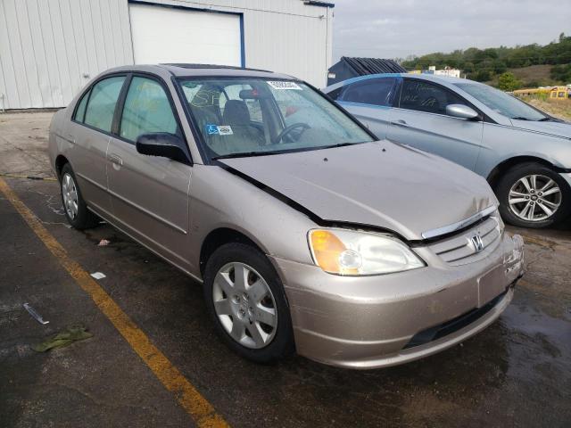 HONDA CIVIC EX 2002 with VIN 1HGES26762L028310 - Photo from auction