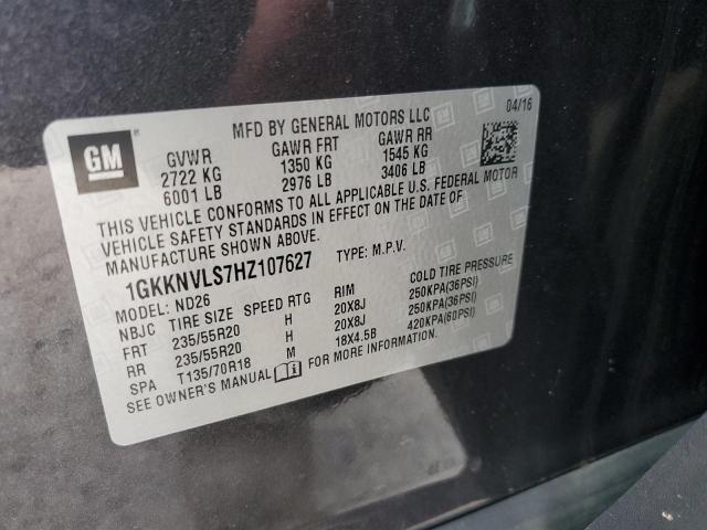 Photo 10 from auction – 2017 GMC ACADIA ALL with VIN 1GKKNVLS7HZ107627