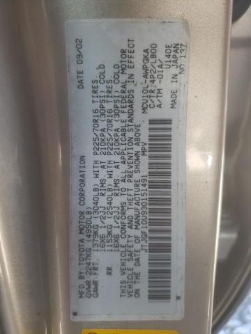 Photo 10 from auction – 2003 LEXUS RX 300 with VIN JTJGF10U930151491