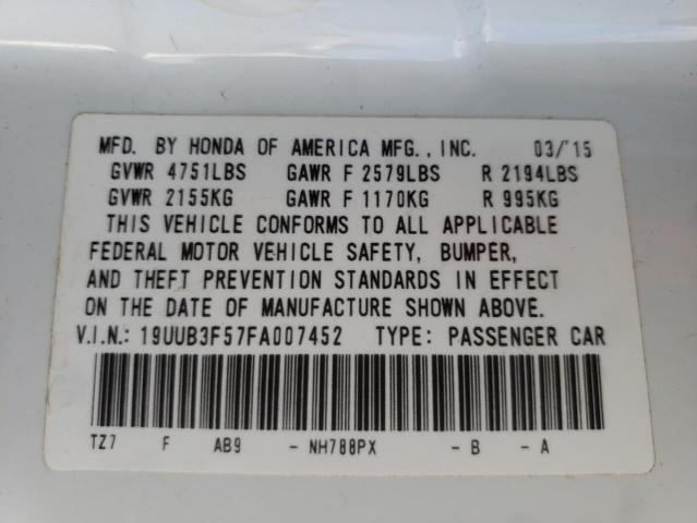 Фото 10 с аукциона – 2015 ACURA TLX TECH с VIN 19UUB3F57FA007452